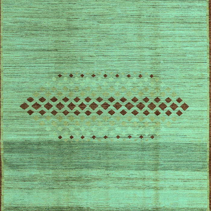 Abstract Turquoise Modern Rug, abs5046turq