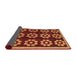 Sideview of Abstract Orange Modern Rug, abs5047