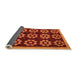 Sideview of Abstract Orange Modern Rug, abs5047org