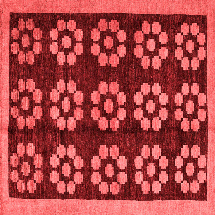 Machine Washable Abstract Red Modern Rug, wshabs5047red