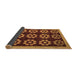 Sideview of Abstract Brown Modern Rug, abs5047brn