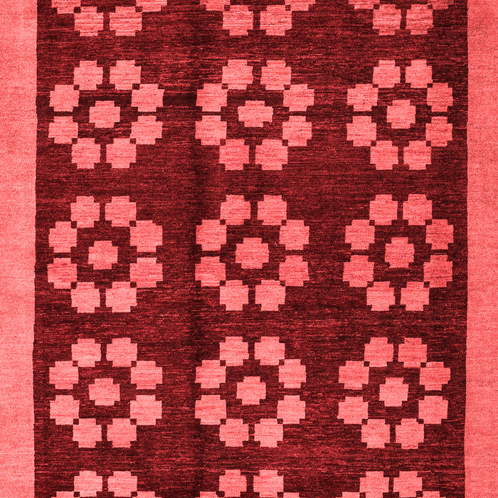 Machine Washable Abstract Red Modern Rug, wshabs5047red