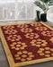 Abstract Orange Modern Rug in Family Room, abs5047