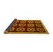 Sideview of Abstract Yellow Modern Rug, abs5047yw