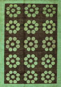 Abstract Turquoise Modern Rug, abs5047turq