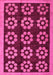 Machine Washable Abstract Pink Modern Rug, wshabs5047pnk