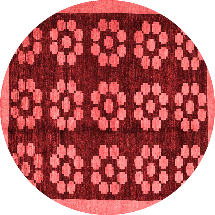 Machine Washable Abstract Red Modern Rug, wshabs5047red