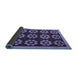 Sideview of Abstract Blue Modern Rug, abs5047blu