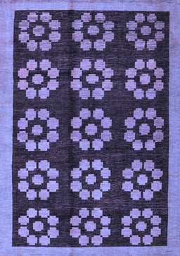 Abstract Blue Modern Rug, abs5047blu