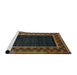 Sideview of Machine Washable Abstract Light Brown Rug, wshabs5048