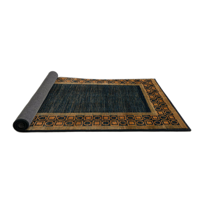 Sideview of Abstract Light Brown Modern Rug, abs5048