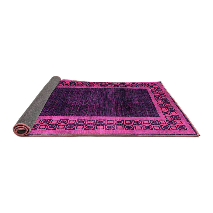 Sideview of Abstract Pink Modern Rug, abs5048pnk