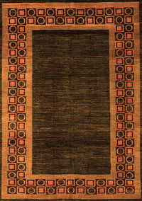 Abstract Orange Modern Rug, abs5048org