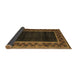 Sideview of Abstract Brown Modern Rug, abs5048brn