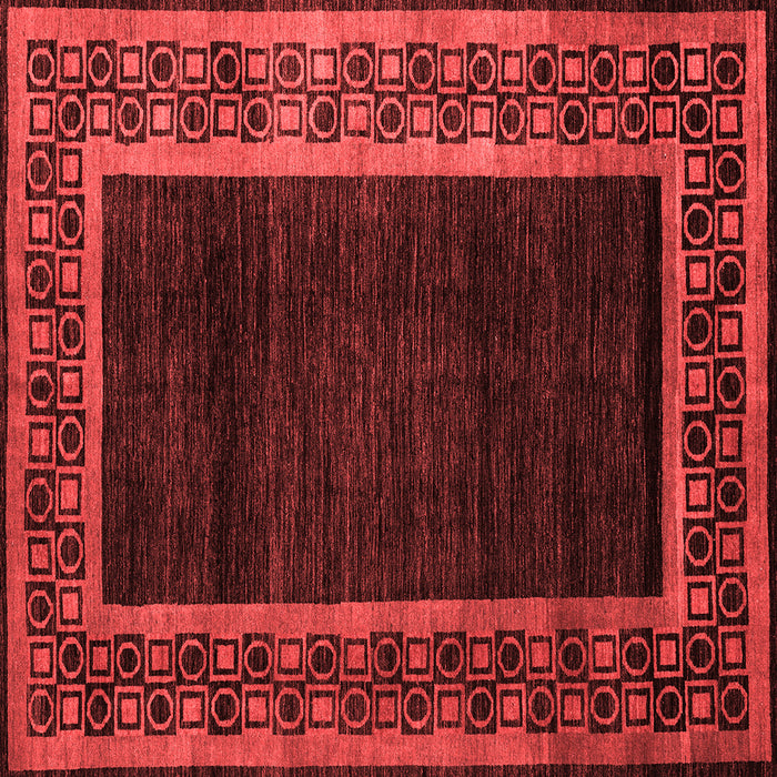 Abstract Red Modern Rug, abs5048red