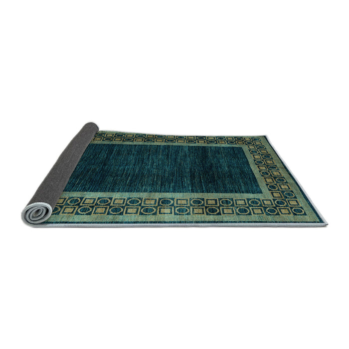 Sideview of Abstract Light Blue Modern Rug, abs5048lblu
