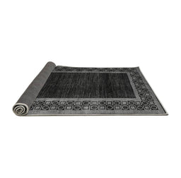 Sideview of Abstract Gray Modern Rug, abs5048gry