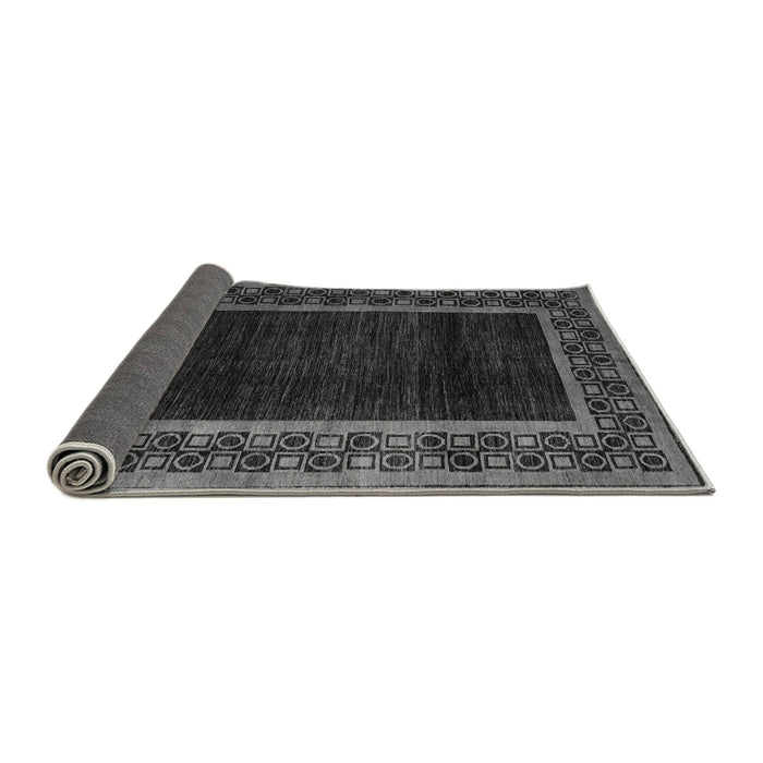 Sideview of Abstract Gray Modern Rug, abs5048gry