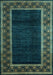 Abstract Light Blue Modern Rug, abs5048lblu