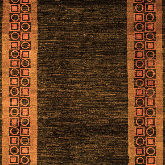 Machine Washable Abstract Orange Modern Area Rugs, wshabs5048org