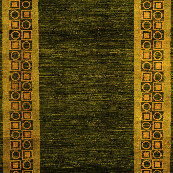 Machine Washable Abstract Yellow Modern Rug, wshabs5048yw