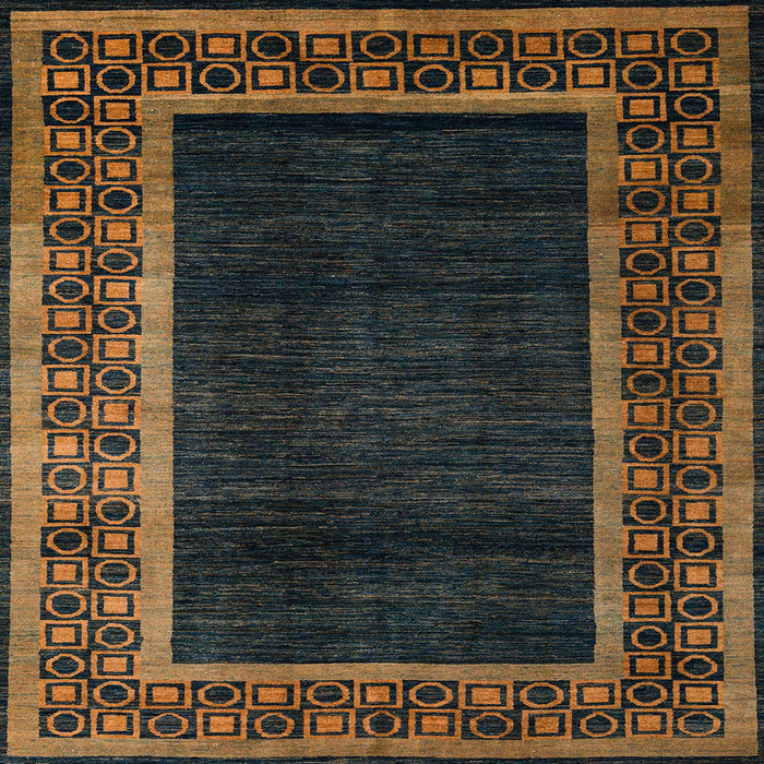 Square Abstract Light Brown Modern Rug, abs5048