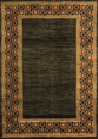 Abstract Brown Modern Rug, abs5048brn