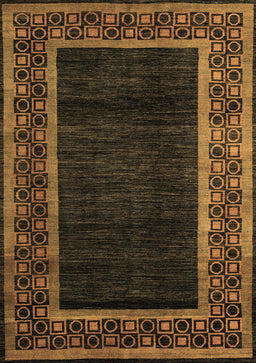 Abstract Brown Modern Rug, abs5048brn
