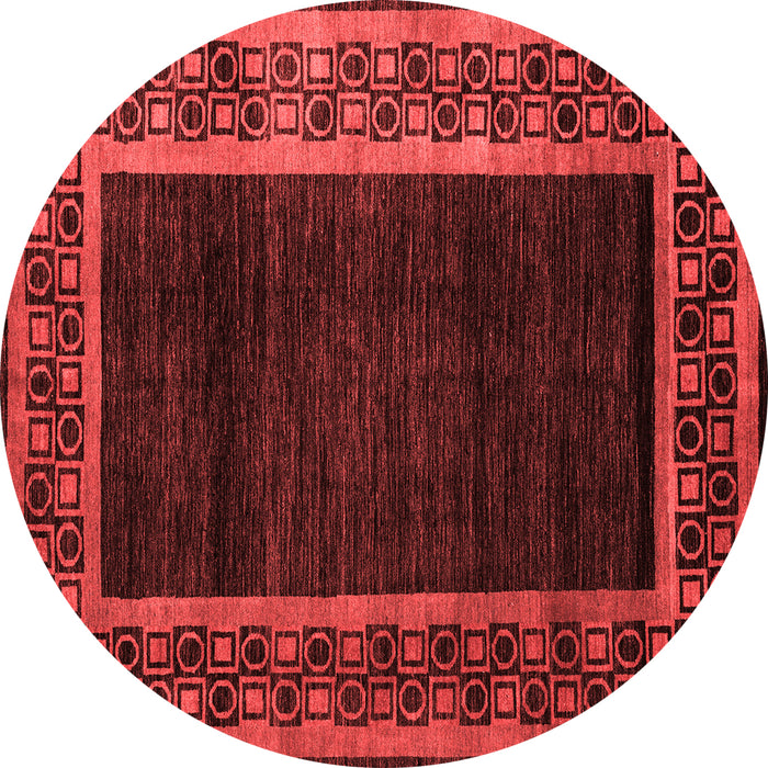 Machine Washable Abstract Red Modern Rug, wshabs5048red