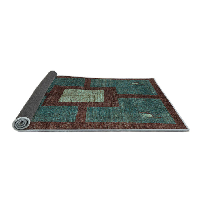 Sideview of Abstract Light Blue Modern Rug, abs5049lblu