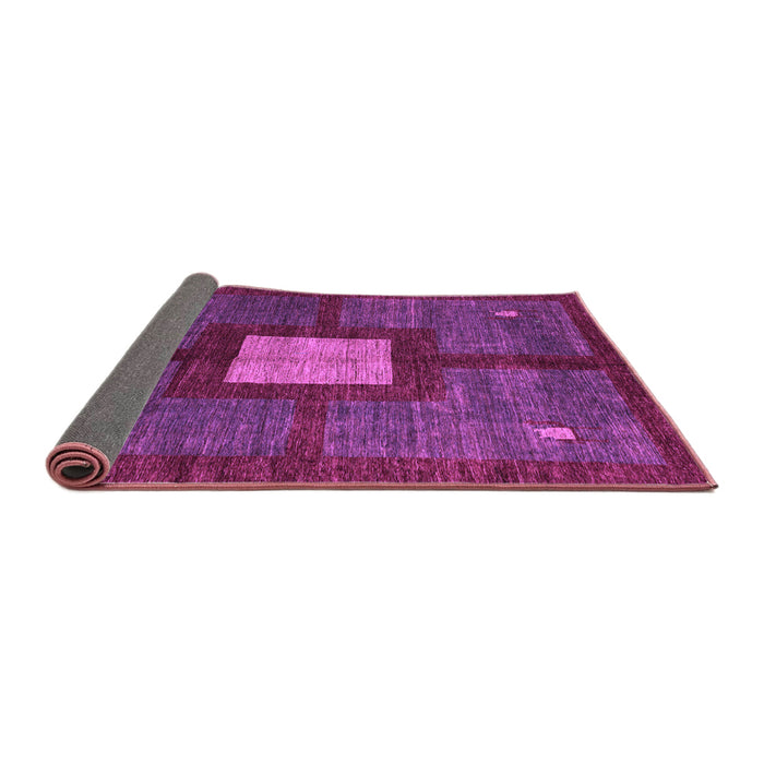 Sideview of Abstract Purple Modern Rug, abs5049pur