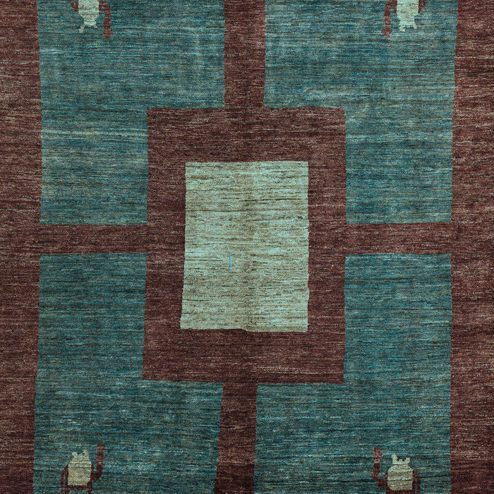 Abstract Light Blue Modern Rug, abs5049lblu
