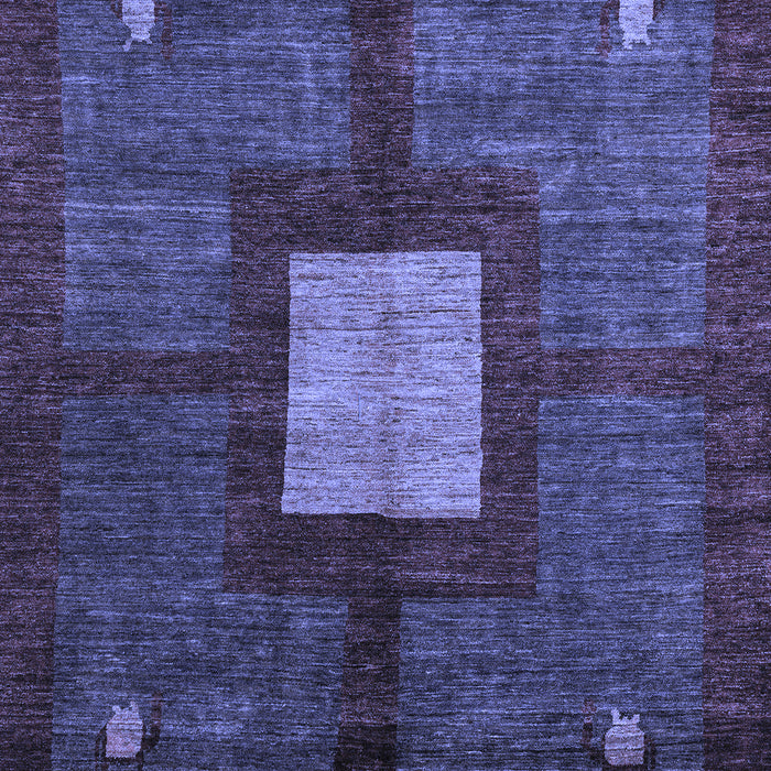 Machine Washable Abstract Blue Modern Rug, wshabs5049blu