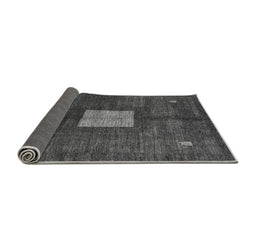 Sideview of Abstract Gray Modern Rug, abs5049gry