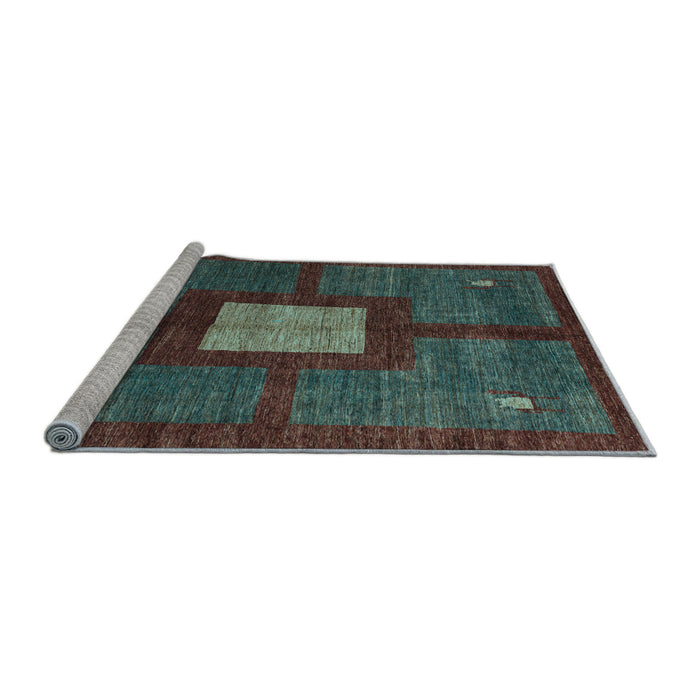 Sideview of Machine Washable Abstract Light Blue Modern Rug, wshabs5049lblu