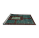 Sideview of Machine Washable Abstract Light Blue Modern Rug, wshabs5049lblu