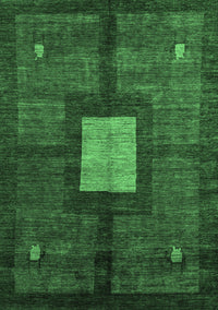 Abstract Emerald Green Modern Rug, abs5049emgrn