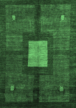 Abstract Emerald Green Modern Rug, abs5049emgrn