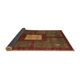 Sideview of Abstract Brown Modern Rug, abs5049brn
