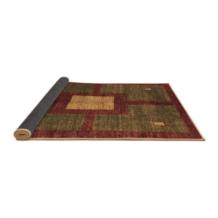 Sideview of Abstract Brown Modern Rug, abs5049brn