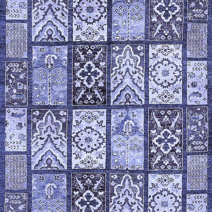 Abstract Blue Modern Rug, abs504blu