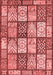 Abstract Red Modern Area Rugs