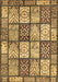 Machine Washable Abstract Brown Modern Rug, wshabs504brn