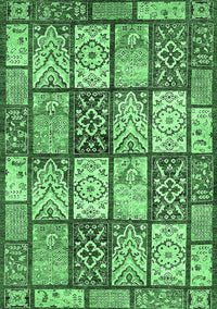 Abstract Emerald Green Modern Rug, abs504emgrn