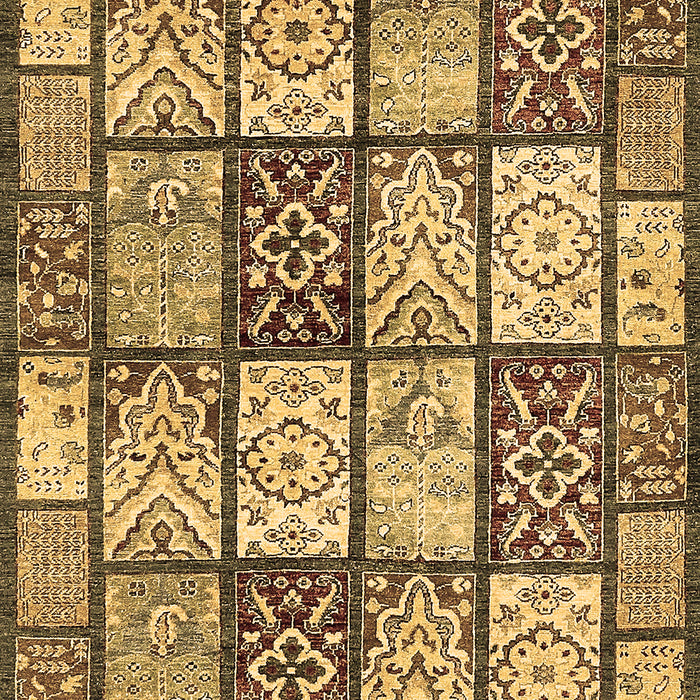 Abstract Brown Modern Rug, abs504brn