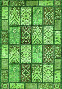 Abstract Green Modern Rug, abs504grn