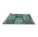 Sideview of Machine Washable Abstract Light Blue Modern Rug, wshabs504lblu