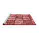 Modern Red Washable Rugs