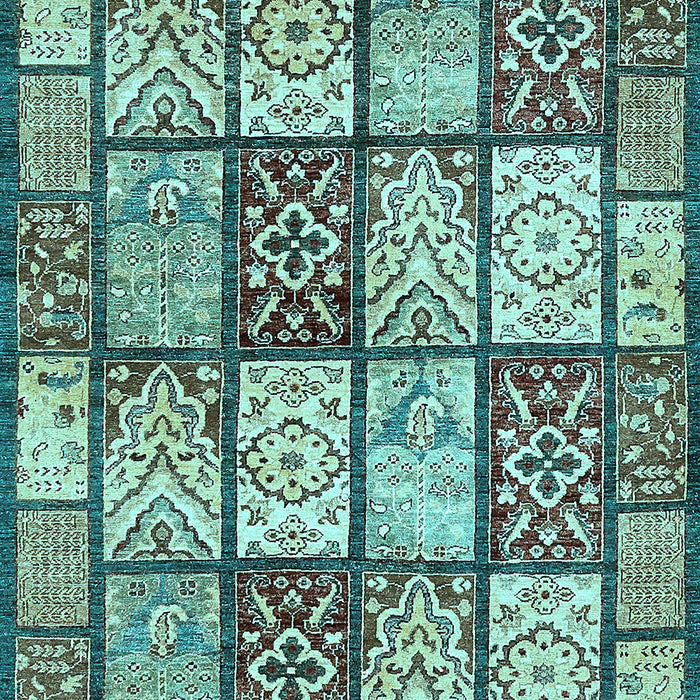 Abstract Light Blue Modern Rug, abs504lblu