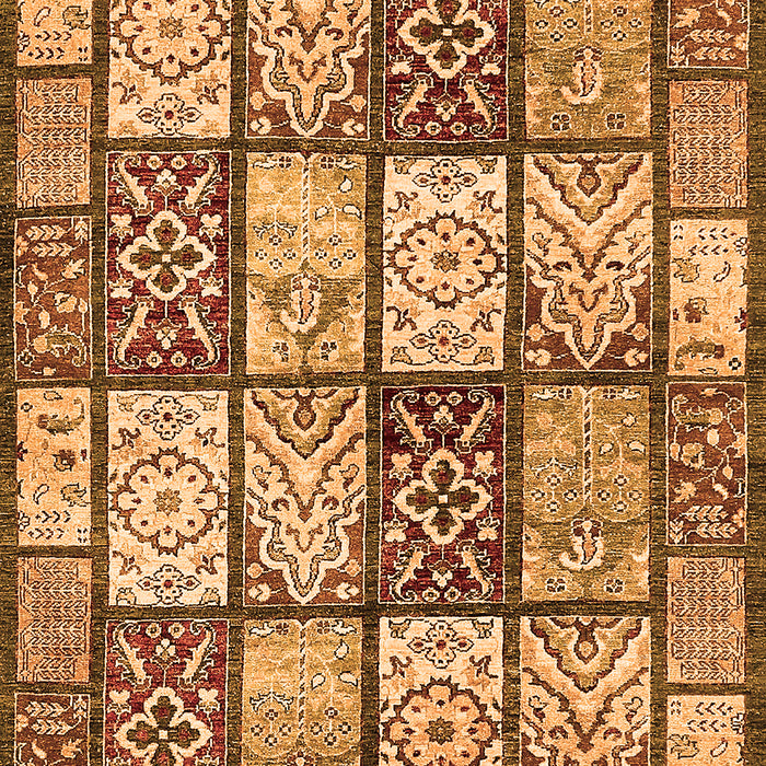 Abstract Orange Modern Rug, abs504org